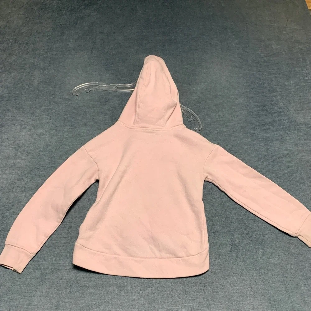 Nike Sportswear Club Fleece Hoodie Girls 5 Pink Swoosh Logo Gorpcore Activewear